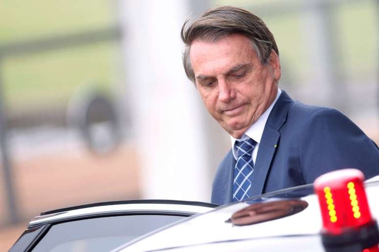 Presidente Jair Bolsonaro deixa Pal&aacute;cio da Alvorada
22/01/2020 REUTERS/Adriano Machado