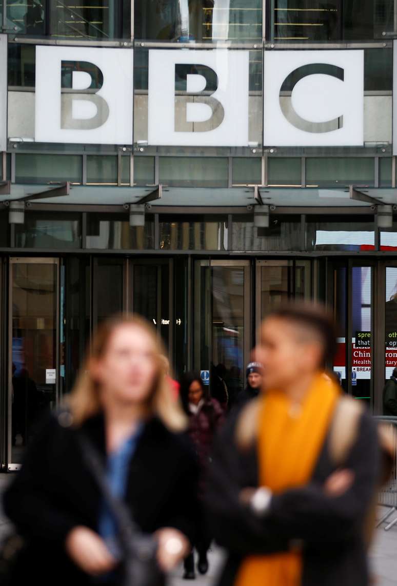 Visão externa do prédio da  BBC, em Londres. 29/1/2020. REUTERS/Henry Nicholls