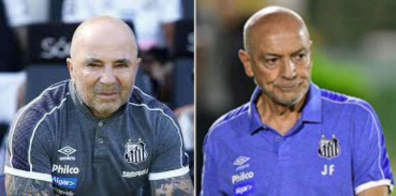 Primeiros jogos de Sampaoli e Jesualdo mostram alguns números parecidos (Foto: Montagem)