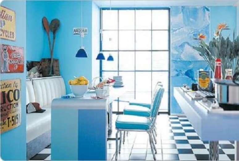26. Cores para cozinha retr&ocirc;.