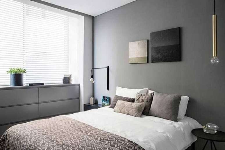 42. Decoração para quarto moderno com luminárias minimalistas – Foto: Dezeen