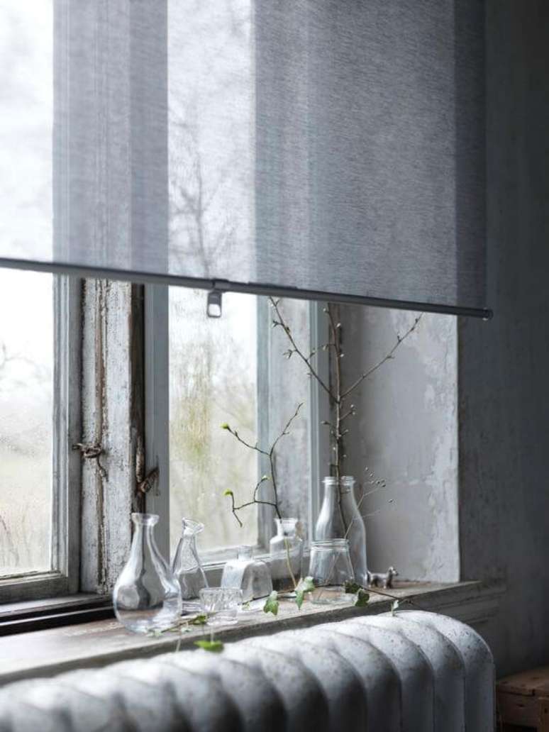 63. Persianas para sala de estar cinza &ndash; Foto: Ikea