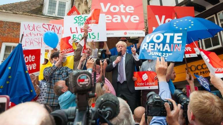 Boris Johnson foi um dos maiores defensores do Brexit no referendo de 2016