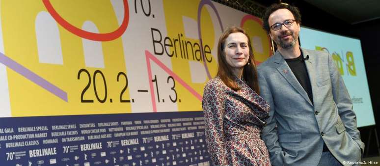 Os organizadores da Berlinale 2020 Mariette Rissenbeek e Carlo Chatrian