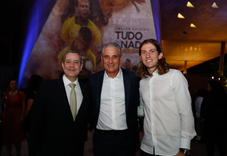 Rogério Caboclo, Tite e Filipe Luís marcam presença na estreia de documentário sobre a Seleção (Foto: Divulgação)