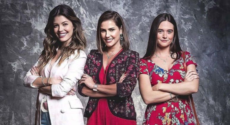 Vitória Strada, Deborah Secco e Juliana Paiva em “Salve-se Quem Puder”(Reprodução/Instagram/@redeglobo)