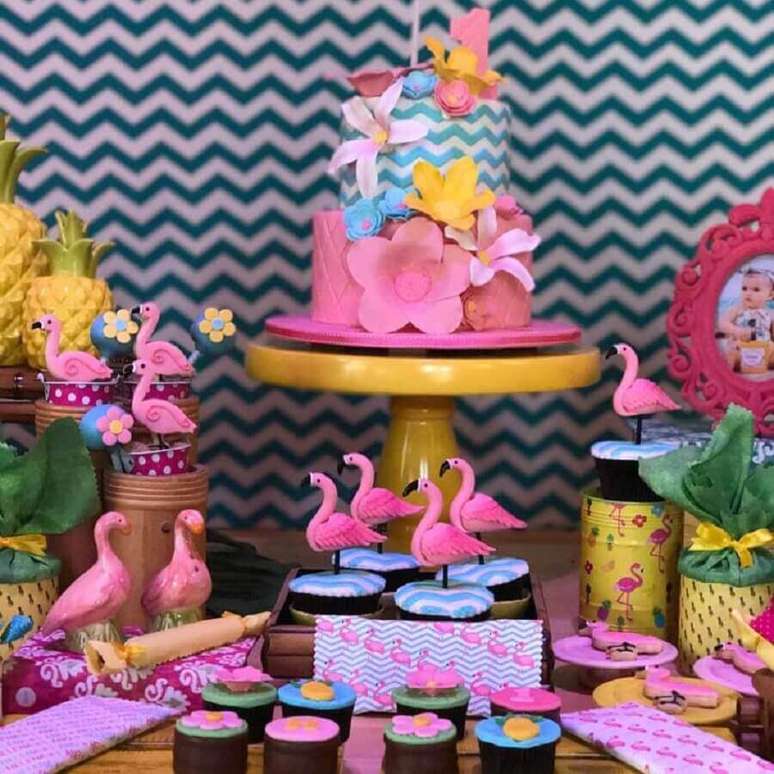 54. Detalhes que fazem a diferença na decoração de festa flamingo infantil – Foto: Lucia Dias Machado
