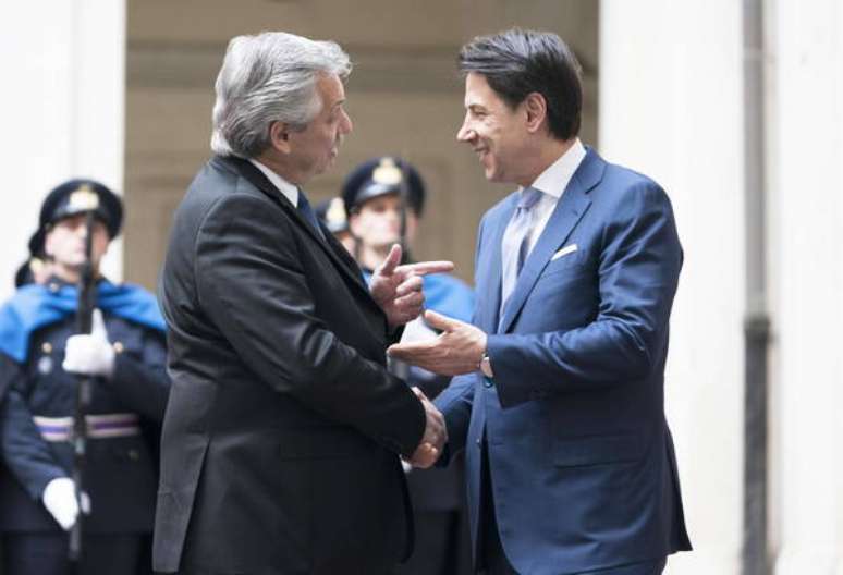 Alberto Fernández e Giuseppe Conte