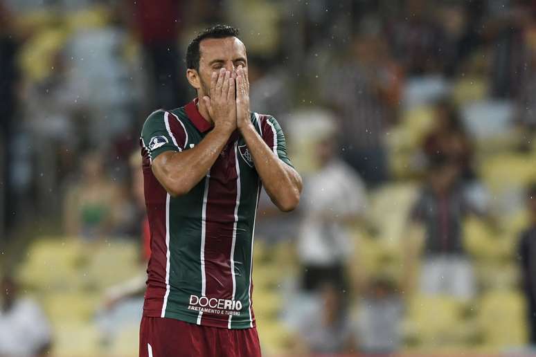 Nenê durante Fluminense x Unión La Calera pela Copa Sul-Americana, no Maracanã