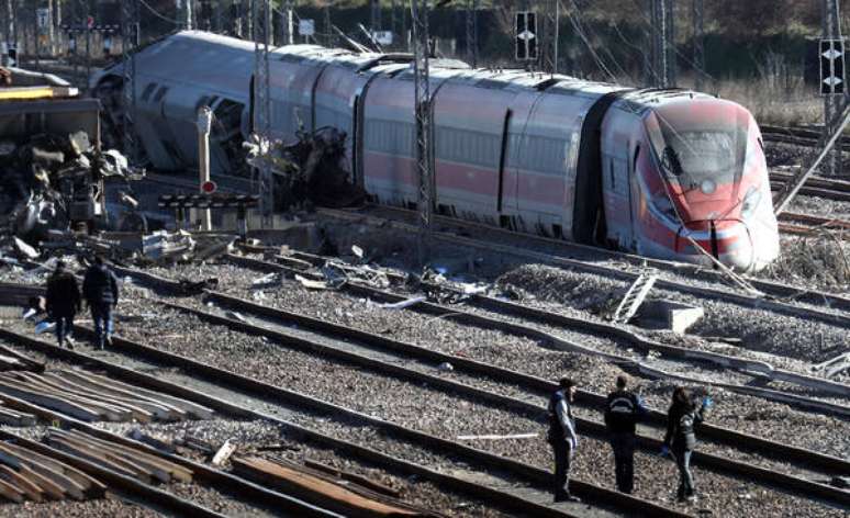 Acidente ferroviário na província de Lodi, norte da Itália