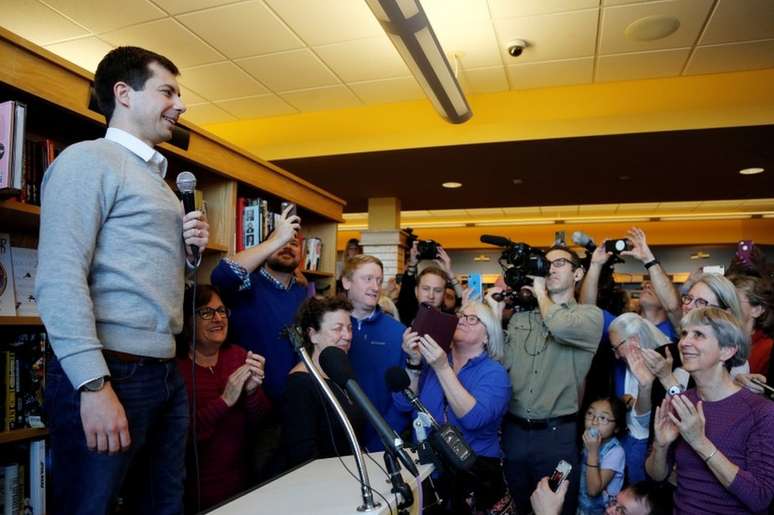 Durante a campanha, Buttigieg destacou a importância do Partido Democrata falar mais sobre os valores que orientam suas políticas