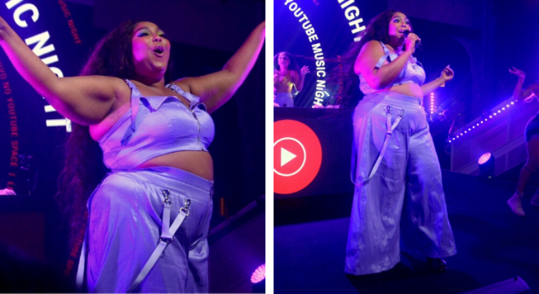 Bruna e Iza usam jeans com bolsas fashion em show da Lizzo