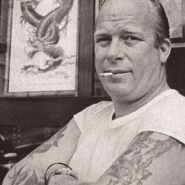 O dinamarquês Knud Gregersen, conhecido como Lucky Tattoo, chegou ao Brasil em 1959