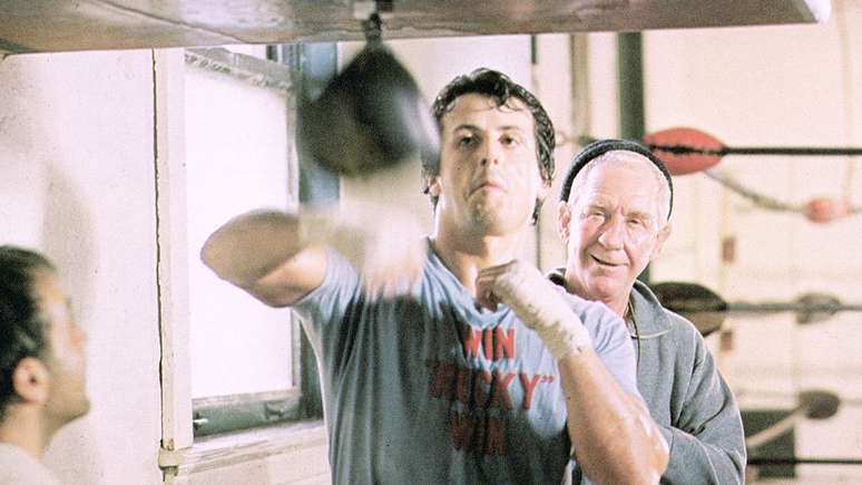Sylvester Stallone escreveu e foi o astro de 'Rocky, um Lutador', escolhido Melhor Filme em 1977