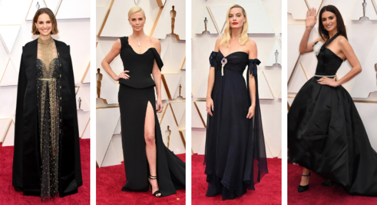 Atrizes apostam em preto no Oscar (Fotos: Divulgação/Dior/Reprodução/@instagram)