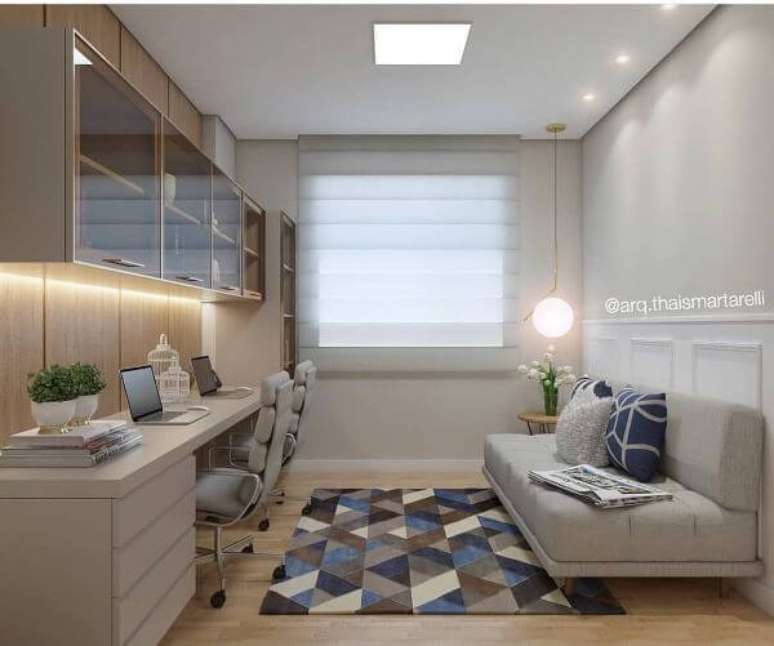 21. Sof&aacute; para escrit&oacute;rio &ndash; Via: Pinterest