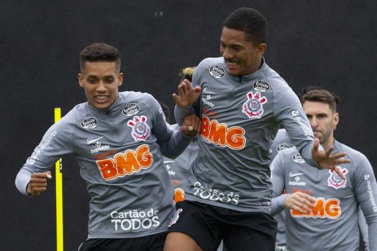 Pedrinho fez seu primeiro treino no Corinthians em 2020 (Daniel Augusto Jr./ Agência Corinthians)