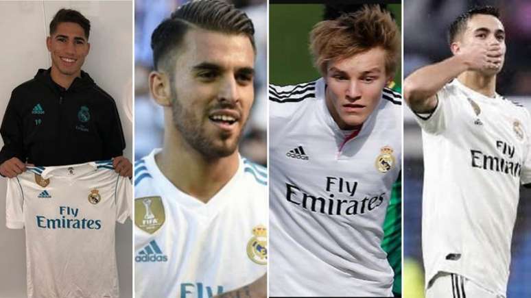 Hakimi, Ceballos, Odegaard e Reguilón podem voltar ao Real (Reprodução Instagram/AFP/Reprodução Twitter/AFP)