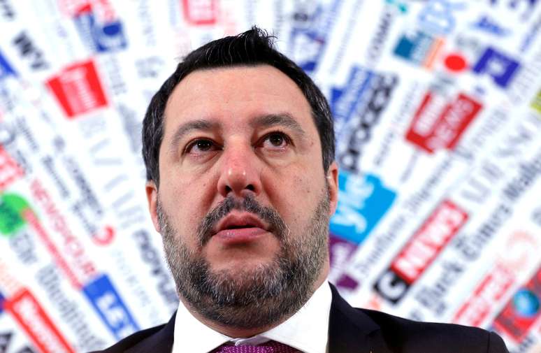 Matteo Salvini durante entrevista coletiva em Roma
13/02/2020 REUTERS/Guglielmo Mangiapane