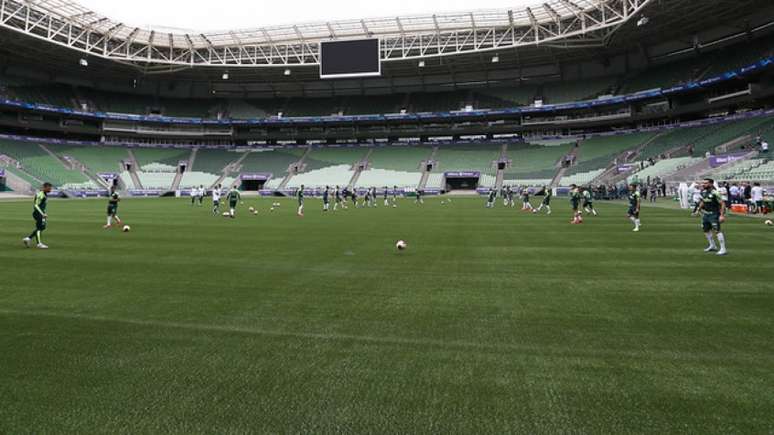 Palmeiras fará dois jogos e treinos frequentes no novo gramado do Allianz Parque (Agência Palmeiras/Divulgação)
