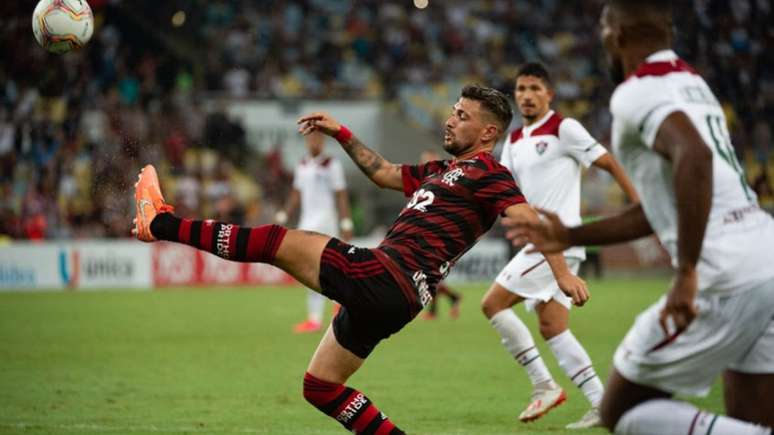 Arrascaeta atuou durante 81 minutos contra o Fluminense (Foto: Alexandre Vidal / Flamengo)