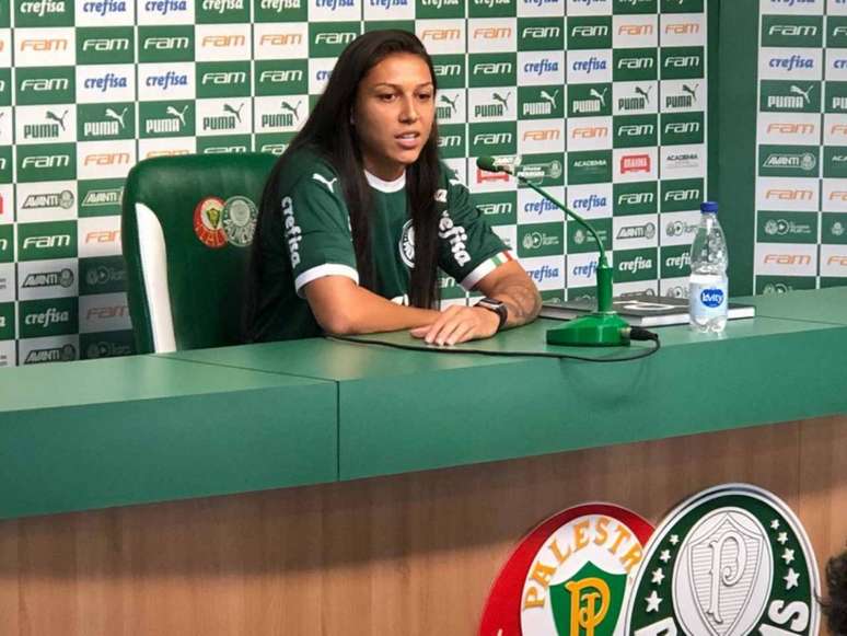 A atacante Bia Zaneratto, da Seleção Brasileira, acertou por empréstimo com Palmeiras até 1 de junho (Thiago Ferri)
