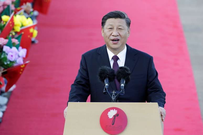 Presidente da China, Xi Jinping, discursa após chegada a Macau, China
18/12/2020
REUTERS/Jason Lee