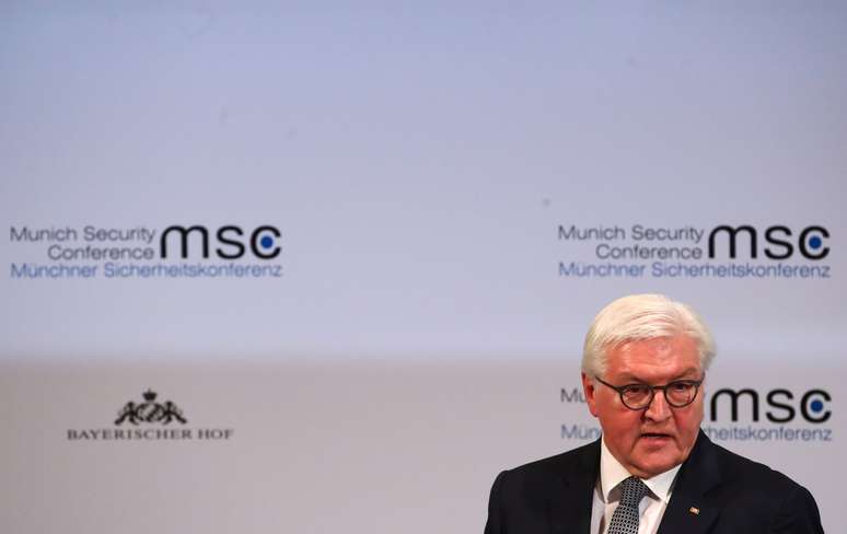 Presidente da Alemanha, Frank-Walter Steinmeier, discursa durante conferência de segurança em Munique
14/02/2020 REUTERS/Michael Dalder