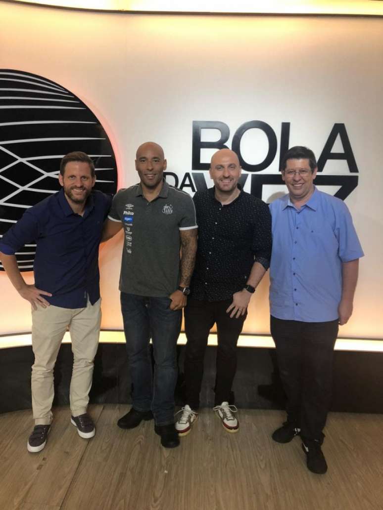 Edinho participou do programa 'Bola da Vez' com André Plihal, Gustavo Zupak e Celso Unzelte (Reprodução/ESPN)