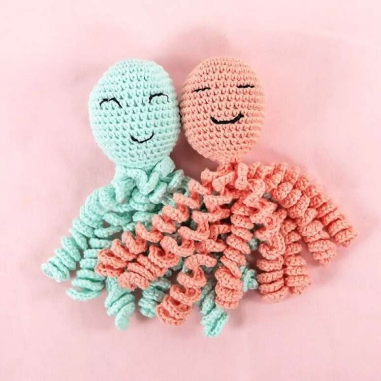 63- O polvo de crochê é um brinquedo lúdico. Fonte: Pinterest