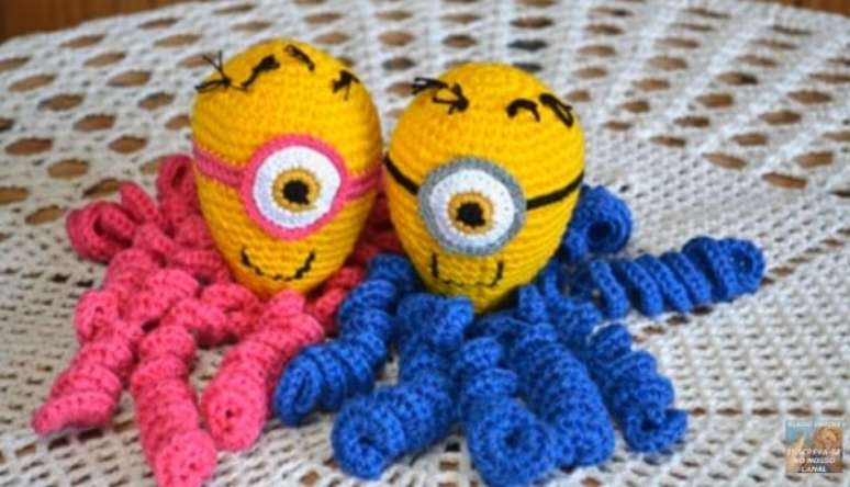 22&ndash; Minions de polvos em croch&ecirc;. Fonte: Pinterest
