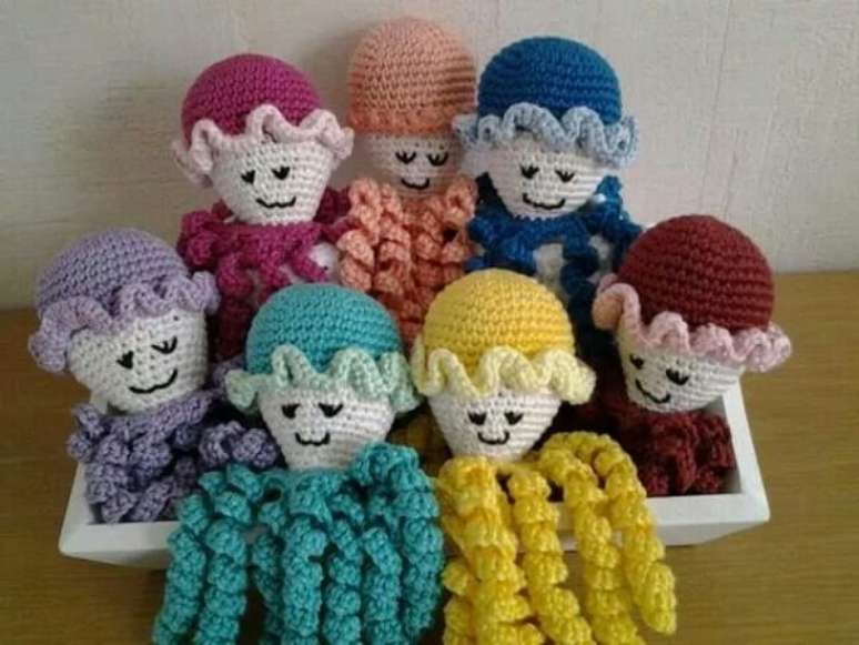 11- Modelos de polvo de crochê. Fonte: Pinterest