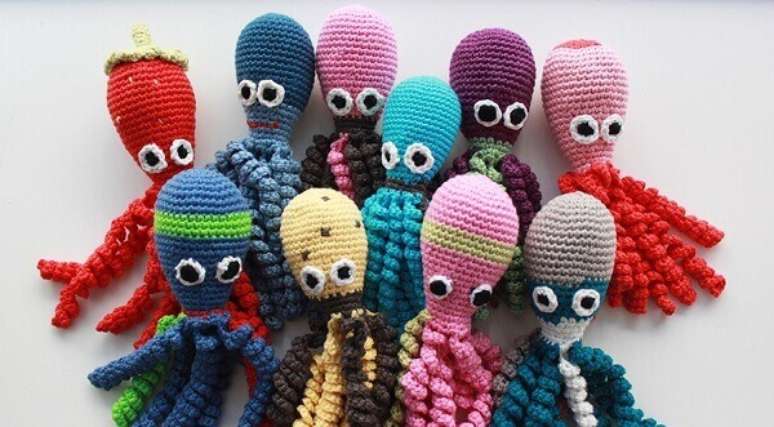 26- Variedades de polvos em crochê. Fonte: Pinterest