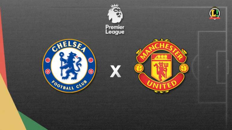 Chelsea e Manchester United se enfrentam em clássico no Inglês (Foto: Arte LANCE!)