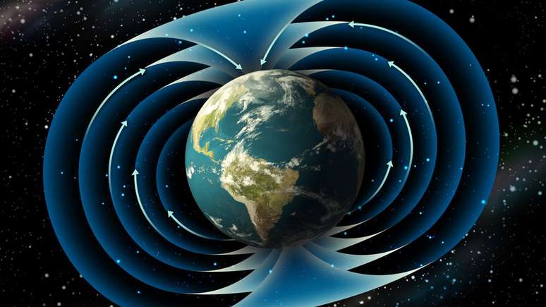 A Terra já inverteu seus polos magnéticos diversas vezes; a última inversão conhecida deu início à idade Chibano