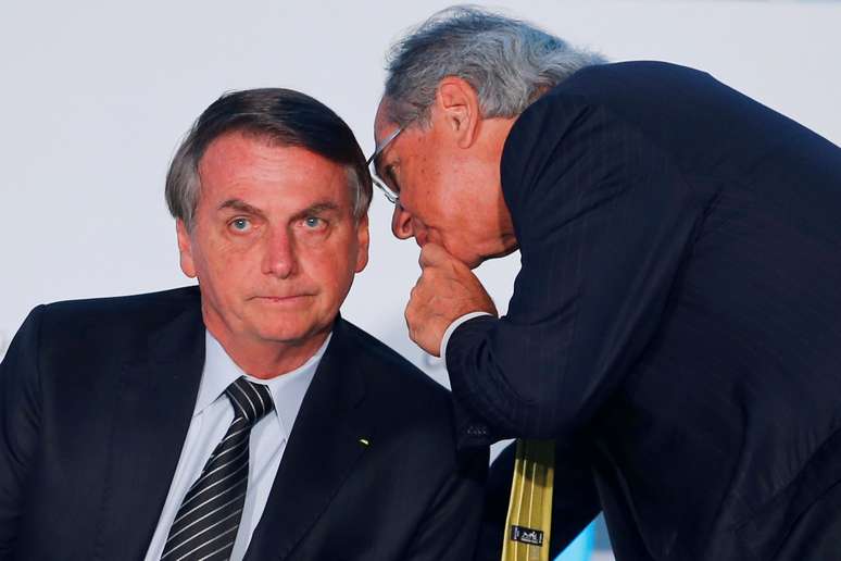 Presidente Jair Bolsonaro e ministro Paulo Guedes 11/12/2019 REUTERS/Adriano Machado