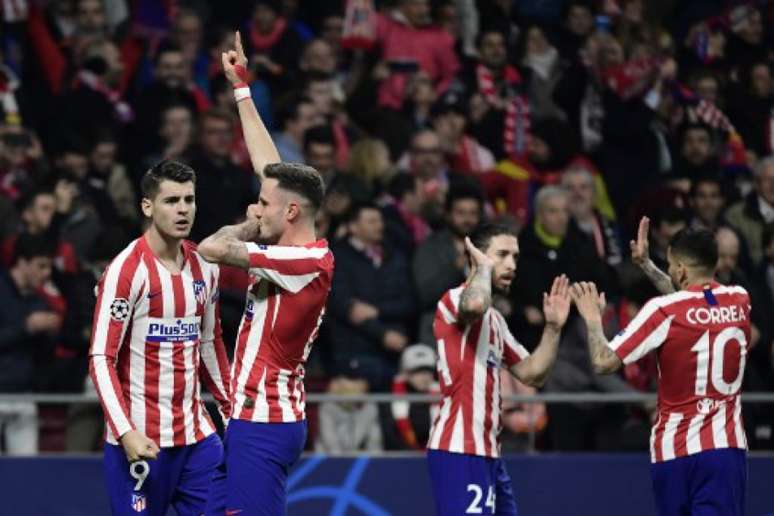 Atlético venceu o jogo de ida, em Madrid (Foto: JAVIER SORIANO / AFP)