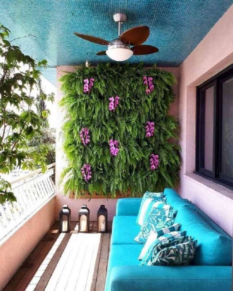 varanda pequena com jardim residencial vertical Foto Apartment Balcony Ideas