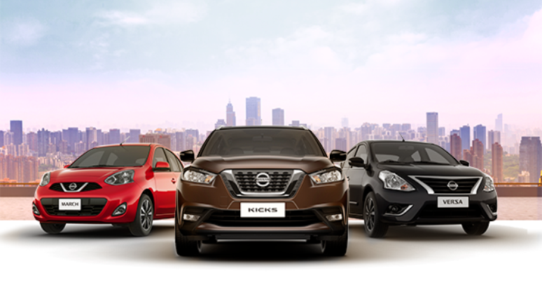 Kicks, March e Versa: esses são os veículos que iniciam o programa de locação da Nissan.