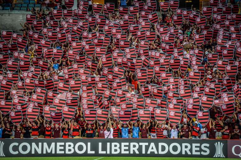 Torcida do Flamengo no Maracanã, em jogo contra o Peñarol, em 2019, pela Libertadores (Foto: Divulgação/Alexandre Vidal)