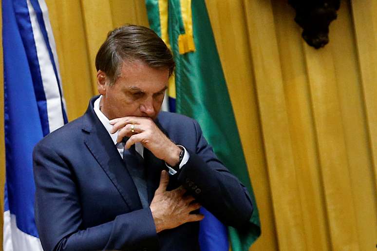 Presidente Jair Bolsonaro durante cerimônia no Tribunal Superior do Trabalho
19/02/2020 REUTERS/Adriano Machado 