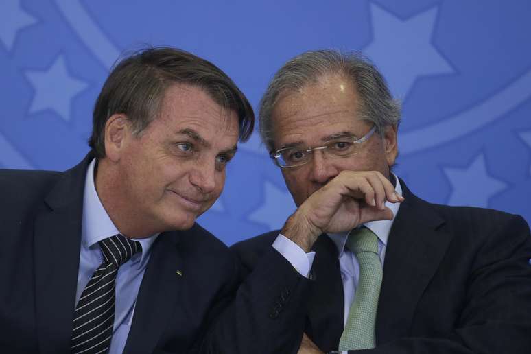 Jair Bolsonaro e Paulo Guedes.