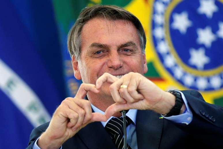Presidente Jair Bolsonaro durante cerimônia no Palácio do Planalto
20/02/2020 REUTERS/Adriano Machado 