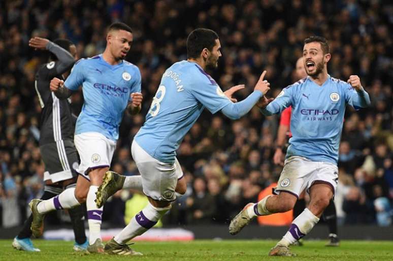 Último confronto foi em dezembro e City venceu Leicester por 3 a 1 de virada (Foto: AFP)