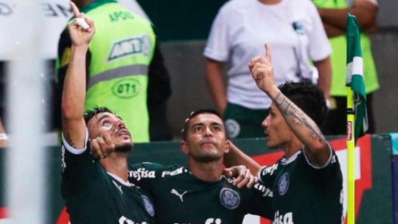 Willian construiu toda a jogada para Dudu fazer o gol da vitória no Allianz Parque (Agência Palmeiras/Divulgação)
