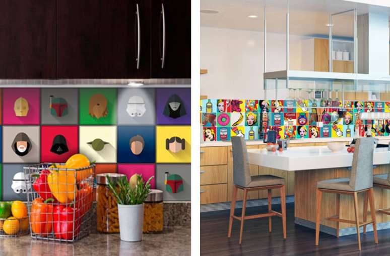 6. Os pap&eacute;is de parede de super-her&oacute;is podem compor a decora&ccedil;&atilde;o de diferentes ambientes da casa. Fonte: Pinterest