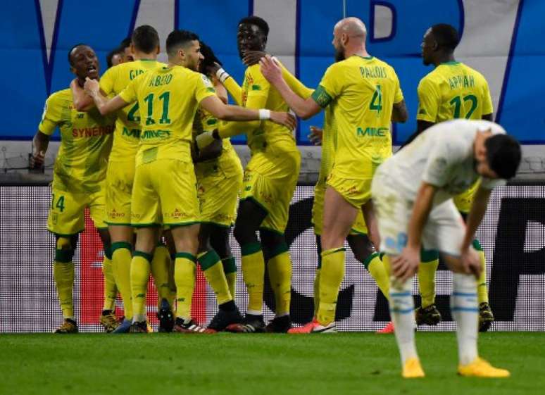 Com a vitória, Nantes chegou aos 37 pontos no Campeonato Francês (Foto: GERARD JULIEN / AFP)