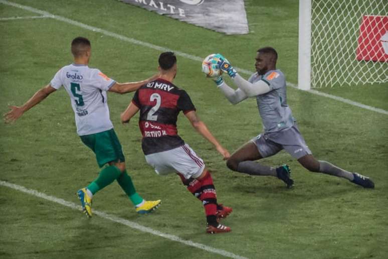 Gustavo Henrique durante o jogo do título do Flamengo neste sábado (Foto: Maga Jr Ofotografico Lancepress!)