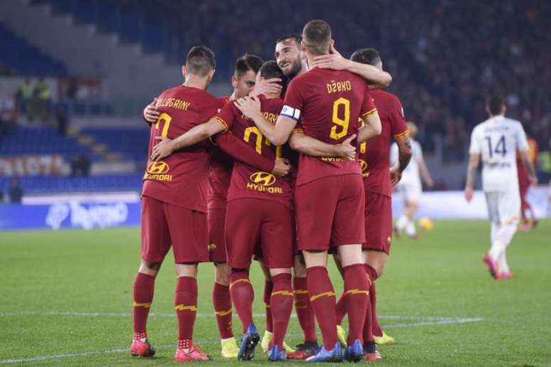 A Roma não tomou conhecimento do Lecce e goleou no Estádio Olímpico (Foto: Divulgação)