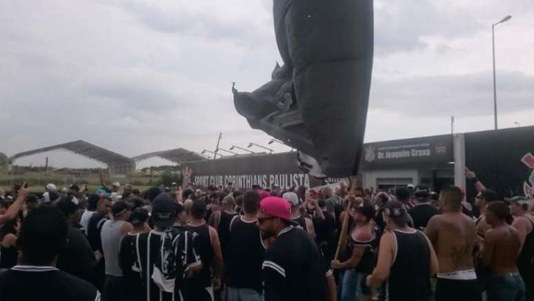 Gaviões da Fiel convocou protesto para a próxima quarta-feira (FOTO: Guilherme Amaro)
